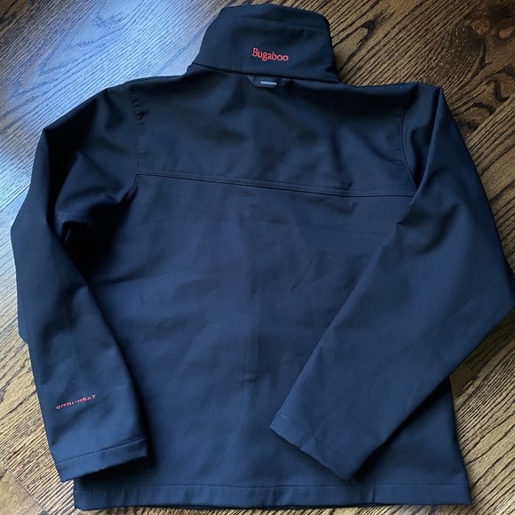 Like New Columbia Youth Bugaboo OmniHeat Layer Black & Red Coat 14/16 - Picture 3 of 5